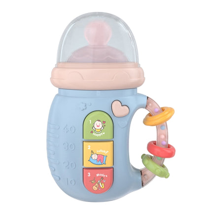 Early Education Baby Toy Newborn Light And Music Electric Comfort Milk Bottle Rattle( Blue) - Early Education Toys by buy2fix | Online Shopping UK | buy2fix