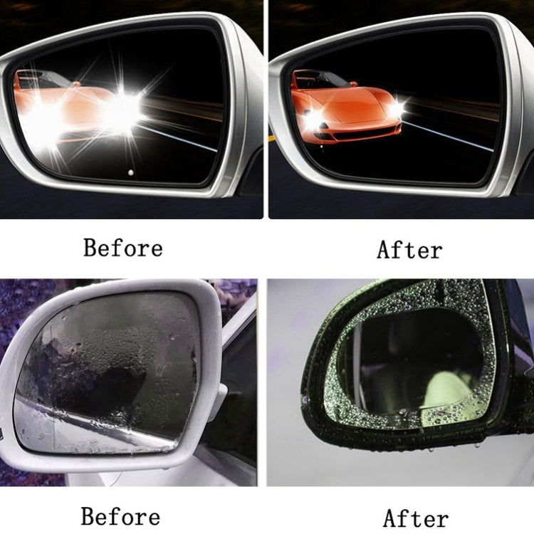 10 PCS Rainproof Anti-Fog And Anti-Reflective Film For Car Rearview Mirror Round 100mm(Transparent) - In Car by buy2fix | Online Shopping UK | buy2fix