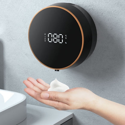 W1 Wall-Mounted Smart Infrared Sensor USB Charging Foam Soap Dispenser(Black) - Home & Garden by buy2fix | Online Shopping UK | buy2fix