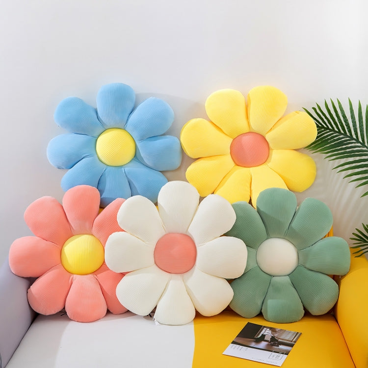 Small Daisy Flower Soft Elastic Cushion Pillow 37cm(Sky Blue) - Home & Garden by buy2fix | Online Shopping UK | buy2fix