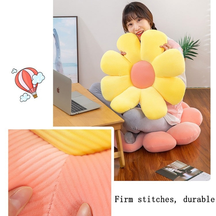Small Daisy Flower Soft Elastic Cushion Pillow 72cm(White) - Home & Garden by buy2fix | Online Shopping UK | buy2fix