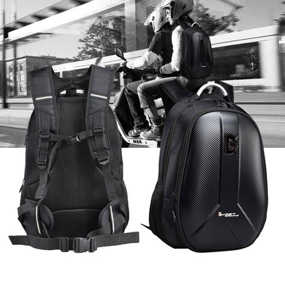 GHOST RACING GR-BB02 Men Motorcycle Riding Backpack Helmet Hard Shell Backpack Locomotive Travel Computer Bag(Black) - Bags & Luggages by GHOST RACING | Online Shopping UK | buy2fix