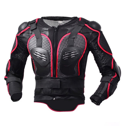 GHOST RACING F060 Motorcycle Armor Suit Riding Protective Gear Chest Protector Elbow Pad Fall Protection Suit, Size: M(Red) - Protective Gear by GHOST RACING | Online Shopping UK | buy2fix