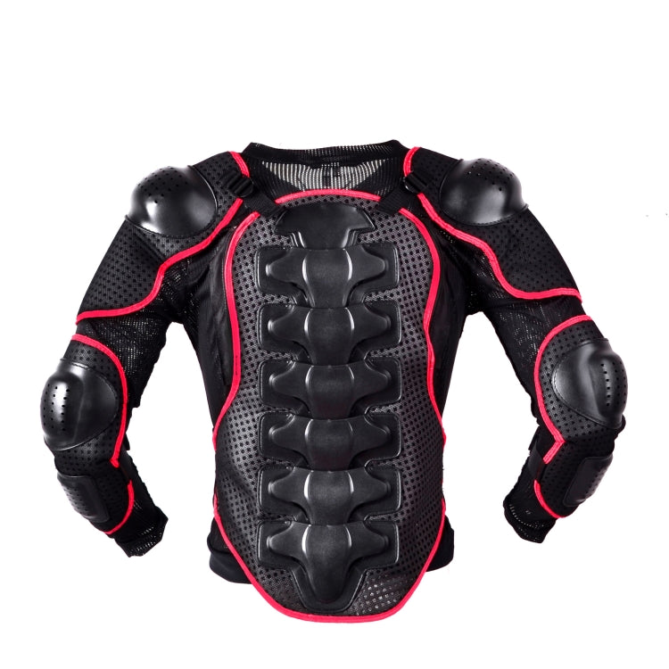 GHOST RACING F060 Motorcycle Armor Suit Riding Protective Gear Chest Protector Elbow Pad Fall Protection Suit, Size: XXL(Red) - Protective Gear by GHOST RACING | Online Shopping UK | buy2fix