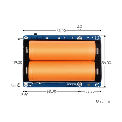 Waveshare 25567 For Raspberry Pi UPS HAT (D), Pogo Pins Connector , Without Battery - Raspberry Pi Accessories by Waveshare | Online Shopping UK | buy2fix