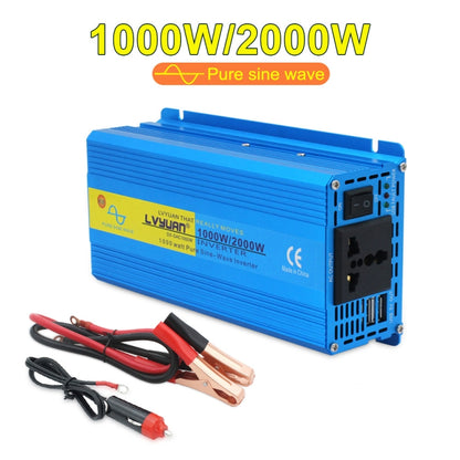 LVYUAN  2000W Car Home Pure Sine Wave Solar Inverter, Specification: 72V To 220V - In Car by LVYUAN | Online Shopping UK | buy2fix