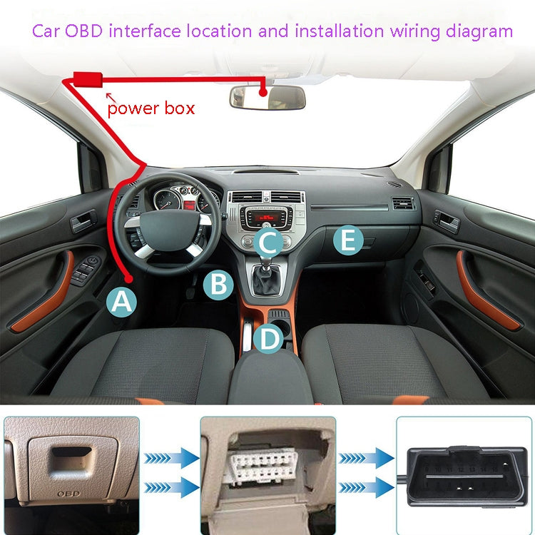 H508 OBD Car Charger Driving Recorder Power Cord 12/24V To 5V With Switch Low Pressure Protection Line, Specification: Mini Straight - In Car by buy2fix | Online Shopping UK | buy2fix