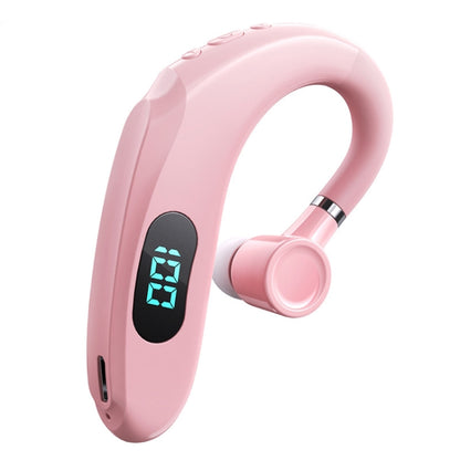 Q20 Bluetooth 5.2 Business Digital Display Sports Earhook Stereo Earphone(Pink) - Bluetooth Earphone by buy2fix | Online Shopping UK | buy2fix