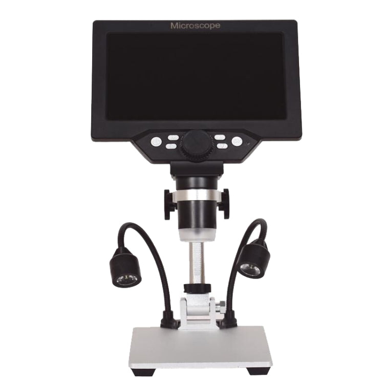 G1200D 7 Inch LCD Screen 1200X Portable Electronic Digital Desktop Stand Microscope(UK Plug Without Battery) - Digital Microscope by buy2fix | Online Shopping UK | buy2fix