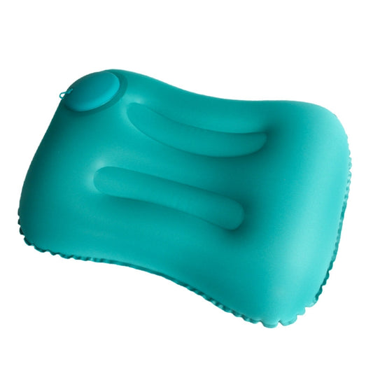 Travel Inflatable Press U-Shaped Neck Guard Pillow, Colour: Milk Silk U018-03（Peacock Green） - Home & Garden by buy2fix | Online Shopping UK | buy2fix