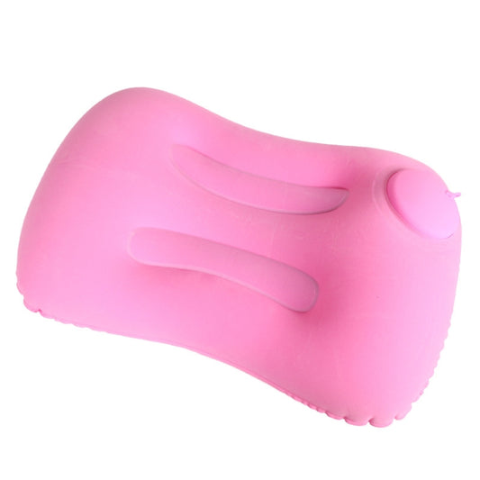 Travel Inflatable Press U-Shaped Neck Guard Pillow, Colour: Flocked U019-03（Rose Red) - Home & Garden by buy2fix | Online Shopping UK | buy2fix