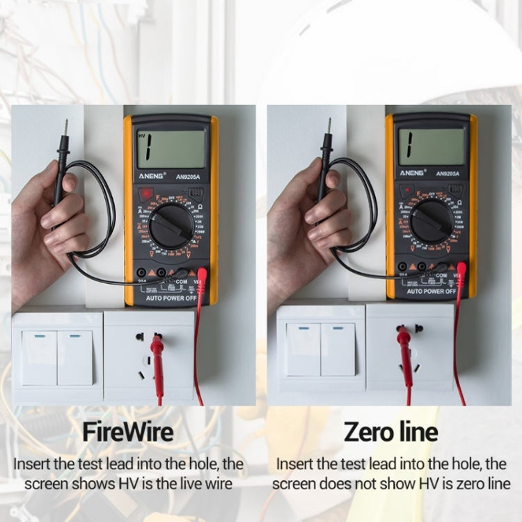 ANENG Automatic High-Precision Intelligent Digital Multimeter, Specification: AN9205A(Blue) - Consumer Electronics by ANENG | Online Shopping UK | buy2fix