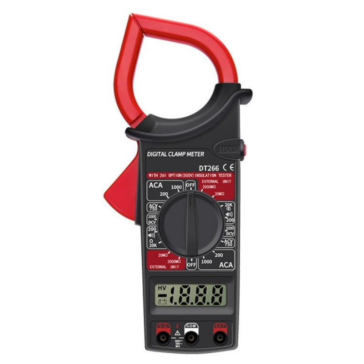 ANENG DT266  Automatic High-Precision Clamp Multimeter with Buzzer(Red) - Consumer Electronics by ANENG | Online Shopping UK | buy2fix