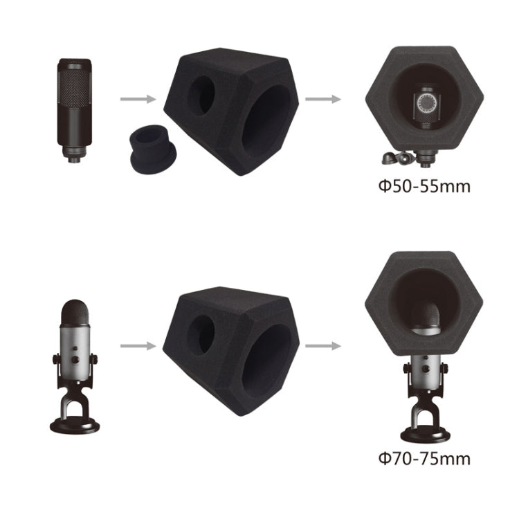 TEYUN Small Microphone Recording Noise Reduction Soundproof Cover - Windshield by TEYUN | Online Shopping UK | buy2fix