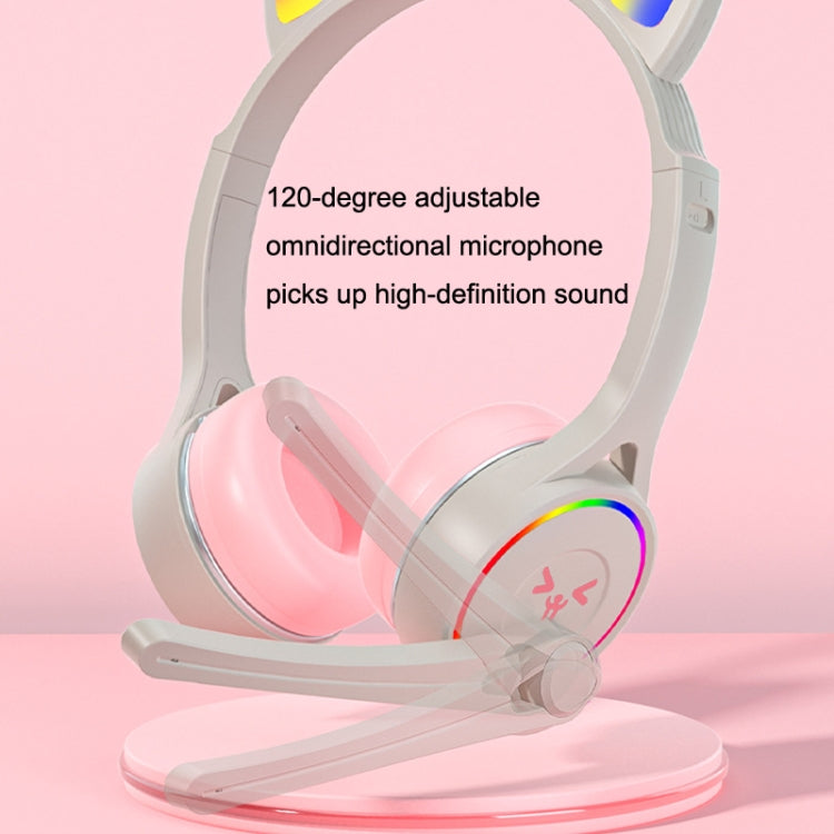Soyto SY-G30 Cat Ear Computer Headset, Style: Lighting Version (Blue Orange) - Multimedia Headset by Soyto | Online Shopping UK | buy2fix