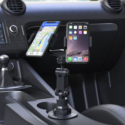 Double Chuck Rotary Multifunctional Cup Holder Mobile Phone Holder(Cup T1) - In Car by buy2fix | Online Shopping UK | buy2fix