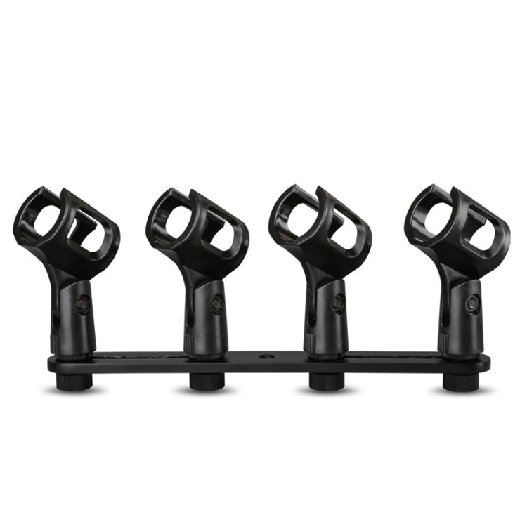 A18 Four-headed  Microphone Clip Aluminum Pole Microphone Accessories - Consumer Electronics by buy2fix | Online Shopping UK | buy2fix