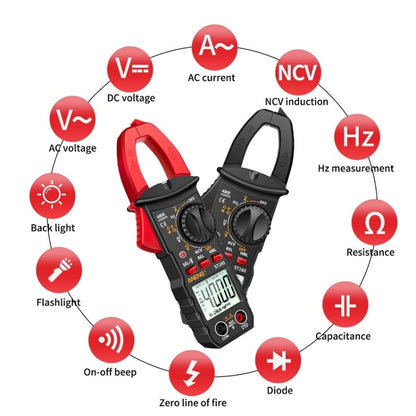 ANENG ST180 Digital Display Clamp AC & DC Intelligent Voltage Multimeter(Red) - Digital Multimeter by ANENG | Online Shopping UK | buy2fix