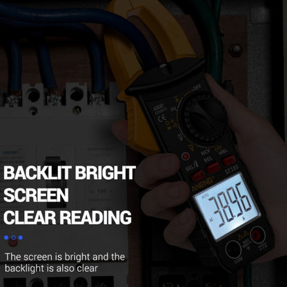 ANENG ST180 Digital Display Clamp AC & DC Intelligent Voltage Multimeter(Red) - Digital Multimeter by ANENG | Online Shopping UK | buy2fix