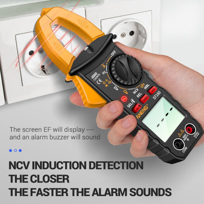 ANENG ST180 Digital Display Clamp AC & DC Intelligent Voltage Multimeter(Red) - Digital Multimeter by ANENG | Online Shopping UK | buy2fix