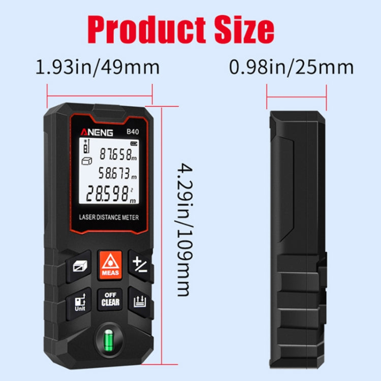 ANENG Handheld Infrared Rangefinder, Model: 40m Precision Version - Consumer Electronics by ANENG | Online Shopping UK | buy2fix