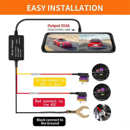 B2168 GPS Tracker 12V/24V to 5V Power Cable, Model: Electric Appliance Style - In Car by buy2fix | Online Shopping UK | buy2fix