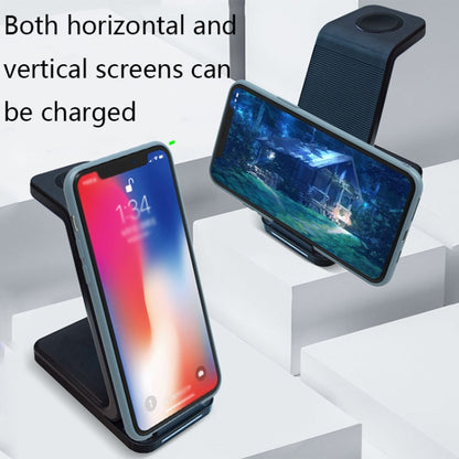 D2 3 In 1 15W Wireless Vertical Charger(Black) - Apple Accessories by buy2fix | Online Shopping UK | buy2fix