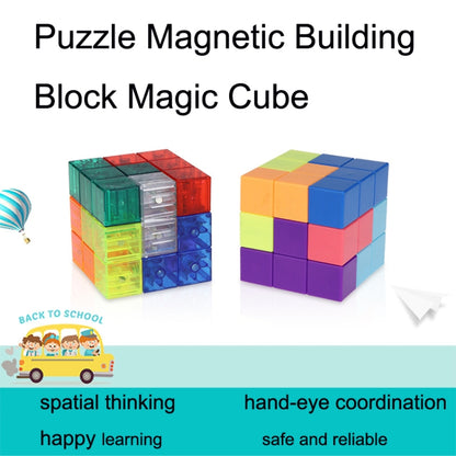 YJ8392 Puzzle Early Education Magnetic Building Block Magic Cube(Color) - Magic Cubes by buy2fix | Online Shopping UK | buy2fix