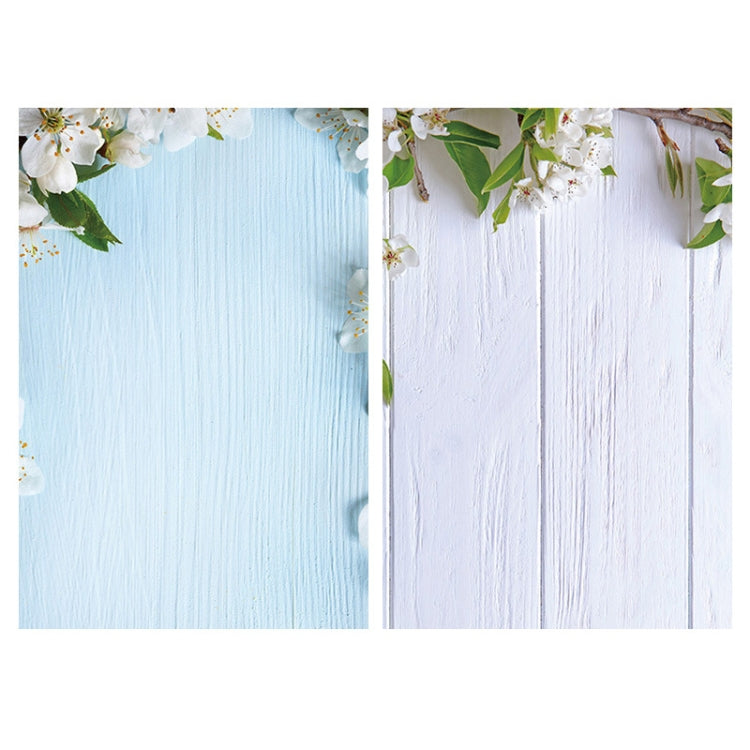 2 PCS 3D Stereoscopic Double-sided Photography Background Board(Flower Blue White) - Camera Accessories by buy2fix | Online Shopping UK | buy2fix