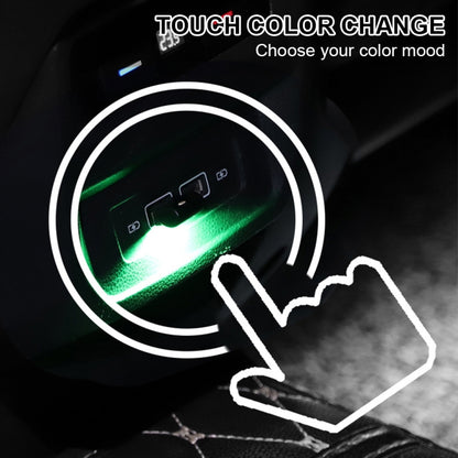 2 PCS Car USB Atmosphere Light LED Decorated Lighting Light(USB Colorful Adjustable) - In Car by buy2fix | Online Shopping UK | buy2fix