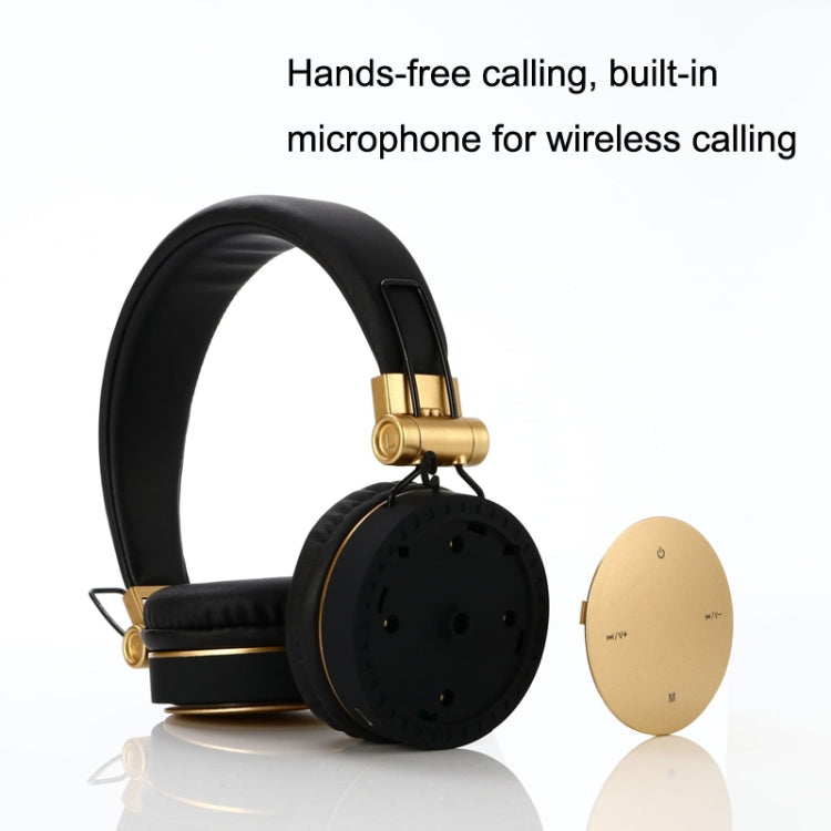 MH10 Sports Folding Card Wireless Bluetooth Subwoofer Headset(Gold) - Apple Accessories by buy2fix | Online Shopping UK | buy2fix