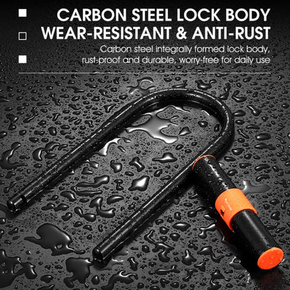 WEST BIKING Bicycle Carbon Steel Anti-Shear Anti-Theft U-Lock, Specification: Only Lock - Bicycle Locks & Bicycle Pumps by WEST BIKING | Online Shopping UK | buy2fix