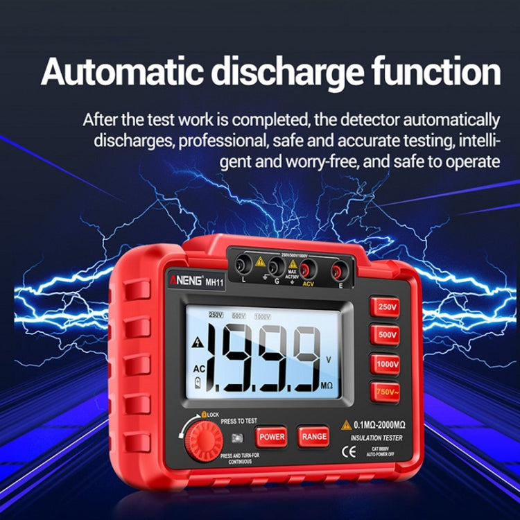 ANENG MH11 High Voltage Digital Insulation Resistance Voltage Tester(Green) - Consumer Electronics by ANENG | Online Shopping UK | buy2fix