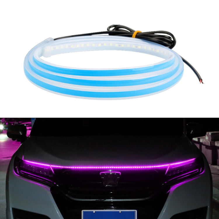 Car LED Streamer Decorative Hood Atmosphere Lights, Style: Monochrome Pink Purple Light(1.8m) - In Car by buy2fix | Online Shopping UK | buy2fix
