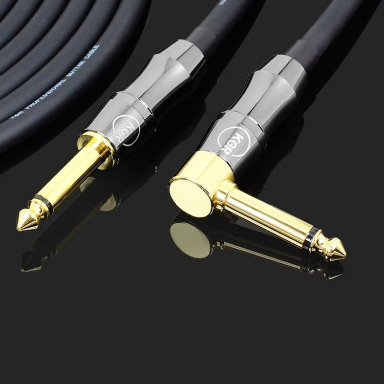 KGR Guitar Cable Keyboard Drum Audio Cable, Specification: 15m(Elbow Straight Jack) - Stringed Instruments by KGR | Online Shopping UK | buy2fix