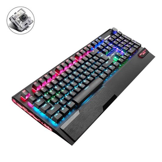 LANGTU K1000 104 Keys Luminous Wired Keyboard, Cable Length: 1.5m(Black Black Shaft Mixed Light) - Wired Keyboard by LANGTU | Online Shopping UK | buy2fix