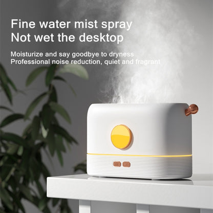 JF801 Desktop Simulation Flame Aroma Diffuser Humidifier, Color: Monochrome Light-Green - Home & Garden by buy2fix | Online Shopping UK | buy2fix