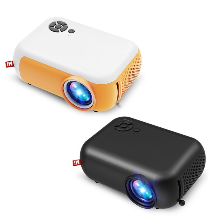 A10 480x360 Pixel Projector Support 1080P Projector ,Style: Basic Model White Yellow(US Plug) - Consumer Electronics by buy2fix | Online Shopping UK | buy2fix