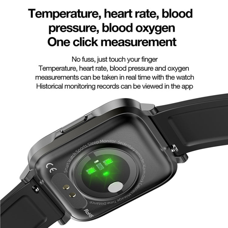 LOANIY F60 1.7 Inch Body Temperature Detection Smart Watch(Blue) - Smart Wear by LOANIY | Online Shopping UK | buy2fix