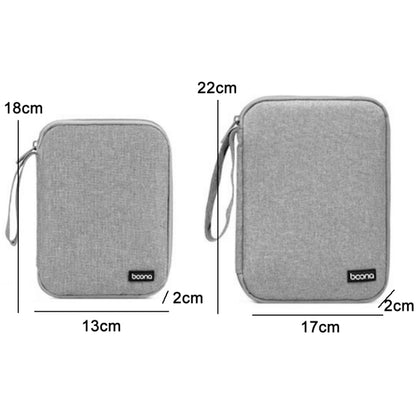 Baona Smart Watch Strap Data Cable Portable Storage Bag For Apple Watch, Specification: Small (Gray) - Others by buy2fix | Online Shopping UK | buy2fix