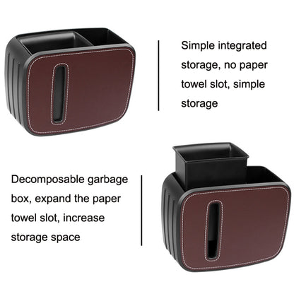 Car Drain Tissue Box Umbrella Storage Pocket Bag Storage Box Car Trash Can(Brown) - In Car by buy2fix | Online Shopping UK | buy2fix