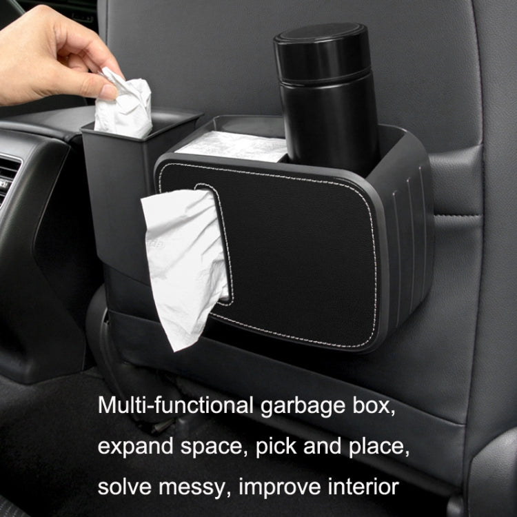 Car Drain Tissue Box Umbrella Storage Pocket Bag Storage Box Car Trash Can(Brown) - In Car by buy2fix | Online Shopping UK | buy2fix