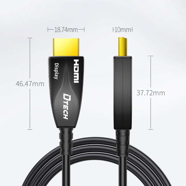 DTECH HDMI 2.0 Version Fiber Optical Line 4K 60Hz Large Screen TV Engineering Wiring, Length: 80m - Cable by DTECH | Online Shopping UK | buy2fix