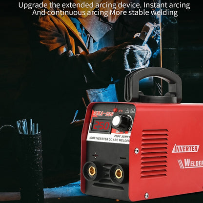 MMA-250 Household Small Intelligent DC Handheld Electric Welder UK Plug - Home & Garden by buy2fix | Online Shopping UK | buy2fix