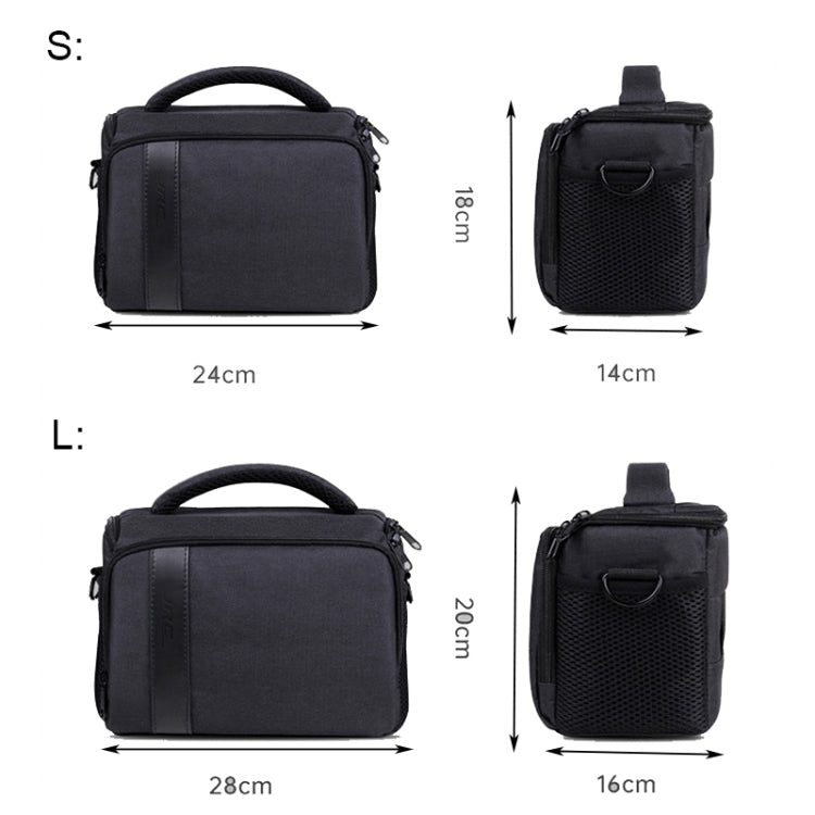 JRC MR70 SLR Single-shoulder Messenger Bag, Size: L(Black) - Strap Satchel by JRC | Online Shopping UK | buy2fix