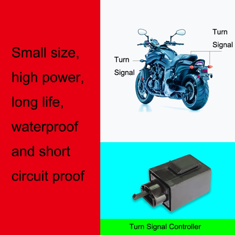 3PCS Motorcycle Flasher Turn Signal Controller - In Car by buy2fix | Online Shopping UK | buy2fix