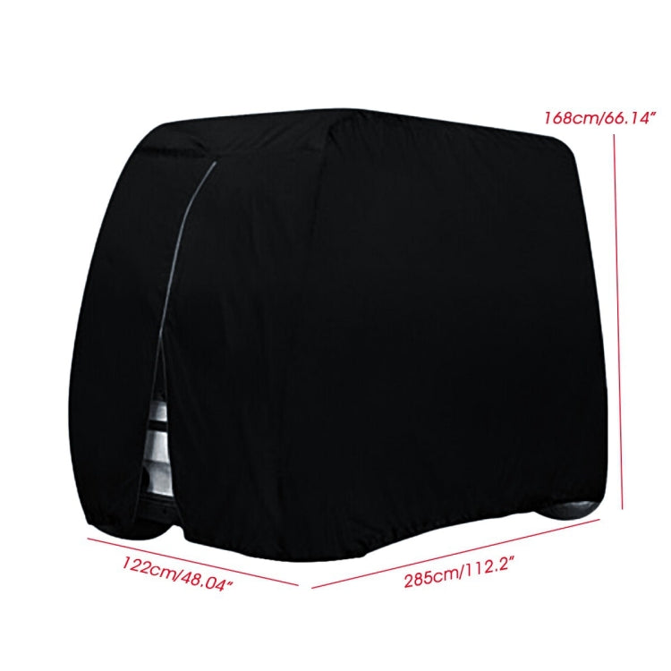 210D Oxford Cloth Golf Cart Cover Scooter Kart Dust Cover, Specification: 242 x 122 x 168 cm(Black) - Home & Garden by buy2fix | Online Shopping UK | buy2fix