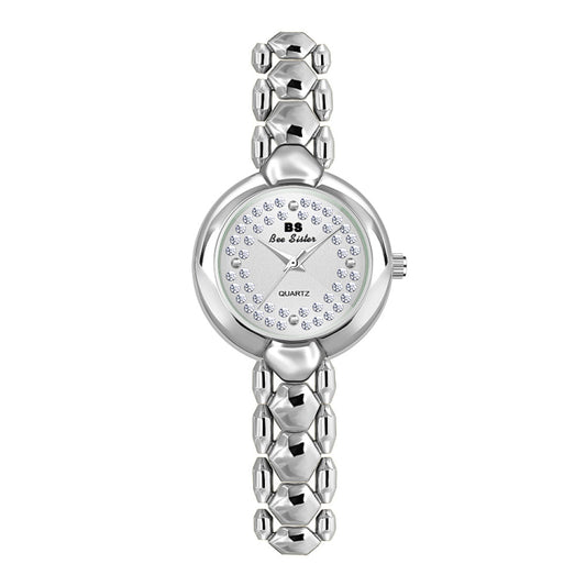 BS Bee Sister FA1691  Ladies Diamond Watch Jewelry Chain Watch(Silver) - Alloy Watches by BS Bee Sister | Online Shopping UK | buy2fix