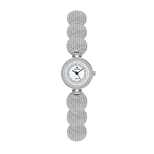 BS Bee Sister  FA1606 Diamond Inlaid Ladies Watch Jewelry Chain Watch(Silver) - Alloy Watches by BS Bee Sister | Online Shopping UK | buy2fix