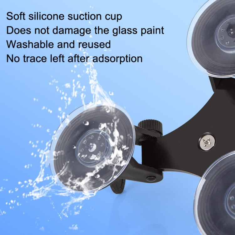 Car General Purpose Vehicle Bracket Suction Cup Fixed Glass Video Shooting Base, Shape: Suction Cup+PTZ+Gopro Screw - DJI & GoPro Accessories by buy2fix | Online Shopping UK | buy2fix